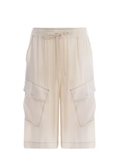 Pinko Cargo Shorts "braven" In Beige