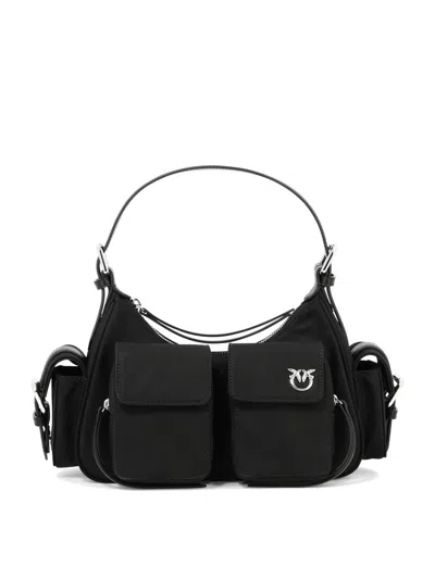 Pinko "cargo" Shoulder Bag In Black