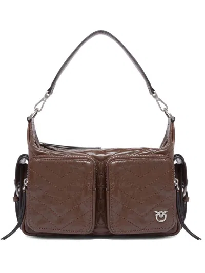 Pinko 'cargo' Shoulder Bag In Brown