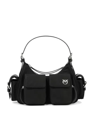 Pinko "cargo" Shoulder Handbag In Black