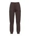 Pinko Carico Drawstring Cotton Track Pants In Black