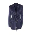Pinko Blue Carillon Jacket With Buttons Closure In Blue