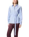 Pinko Camicia Carley Con Strass E Borchie In Burgundy