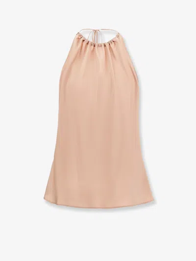 Pinko Carota Satin Top In Neutral