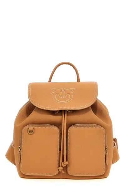 Pinko 'carrie' Backpack In Sand