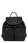 Pinko Leather Backpack In Black