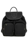 Pinko Leather Backpack In Black