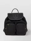Pinko Leather Backpack In Black