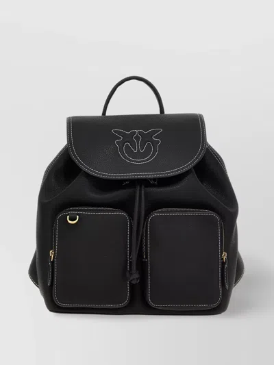Pinko 'carrie' Backpack Featuring Front Flap