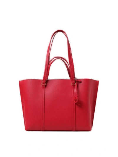 Pinko Carrie Big Shopping Bag In Red