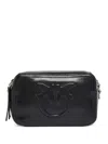 Pinko Camera Bag With Raised Logo In Black