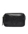 Pinko Camera Bag With Raised Logo In Black