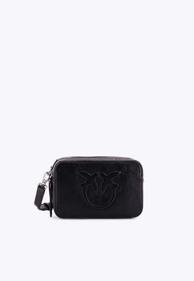 Pinko Carrie Embossed Logo Crossbody Bag