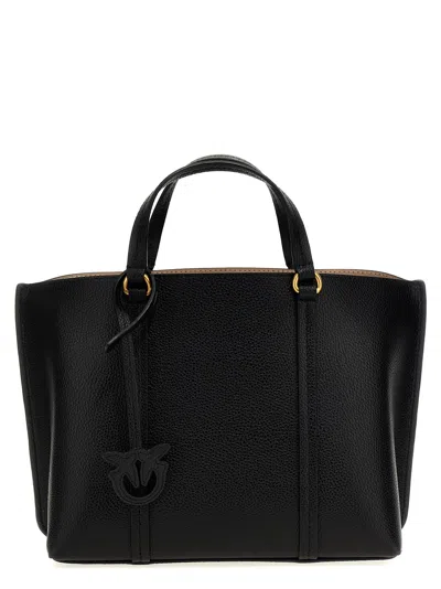 Pinko Carrie Shopping Bag In Black