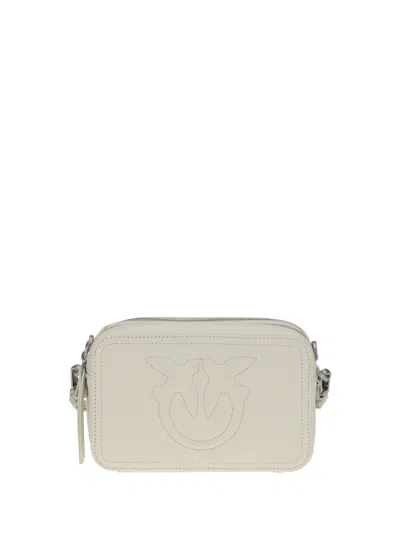 Pinko Carrie Shoulder Bag In White