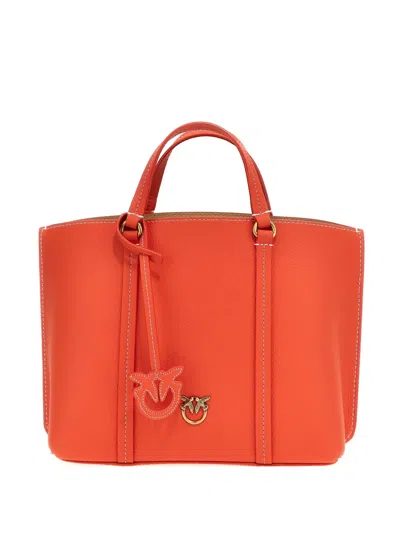 Pinko Carrie Tote Bag In 橘色