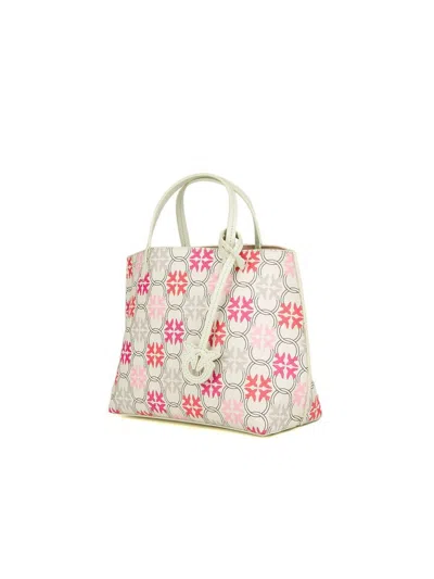 Pinko Carrie Tote Bag In White