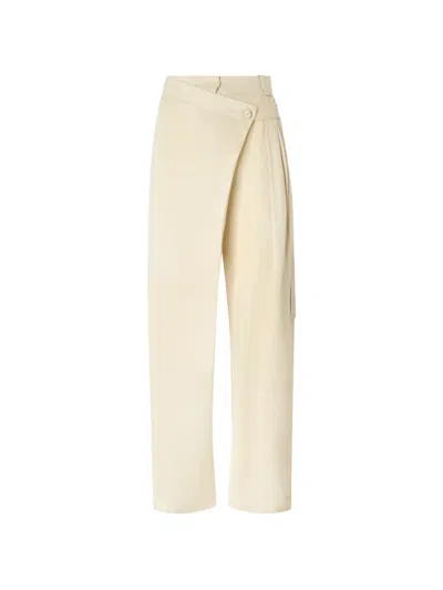 Pinko Carrot-fit Wrap Trousers In Brown