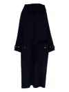 Pinko Hooded Coat In Blue