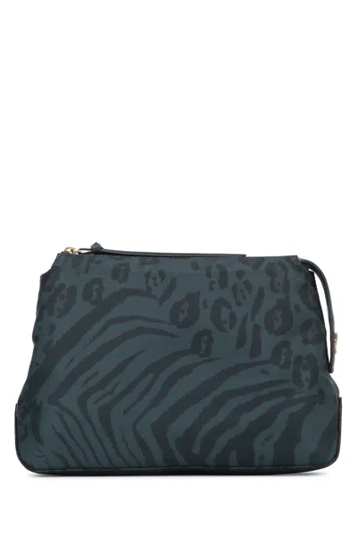 Pinko Case Clutch In Teal