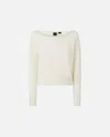 Pinko Logo Sweater In Blanc Immaculé