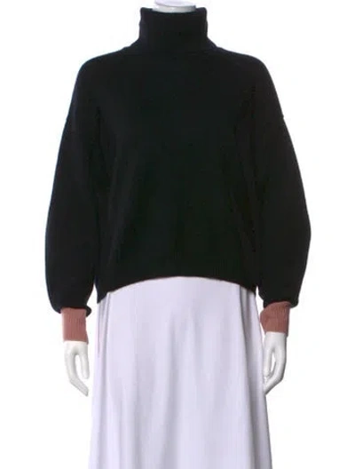 Pre-owned Pinko Cashmere Turtleneck Sweater In Black