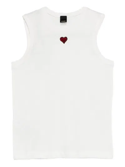 Pinko `casimiro` Tank Top In White