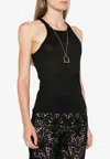 PINKO CASSETTA FINE KNIT TANK TOP