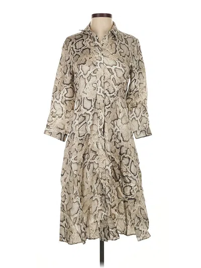 Pre-owned Pinko Casual Dress In Brown