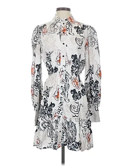 Pre-owned Pinko Casual Dress In White