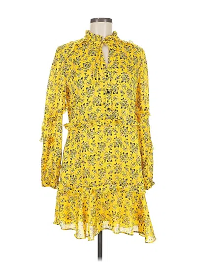 Pre-owned Pinko Casual Dress In Yellow