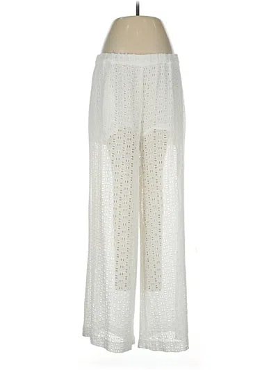 Pre-owned Pinko Casual Pants In White