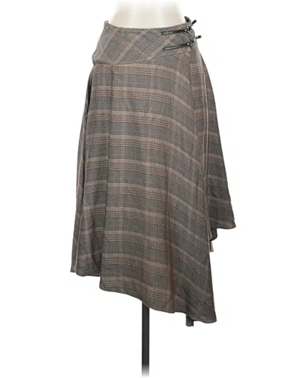 Pre-owned Pinko Casual Skirt In Gray