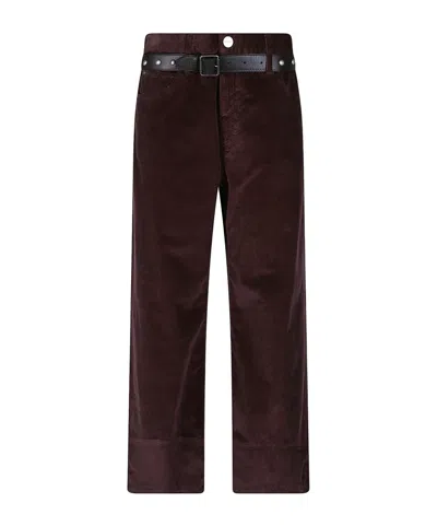 Pinko Casual Trousers With Belt Loops In Brown