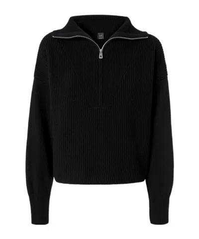 PINKO PINKO HALF-ZIPPED KNITTED JUMPER