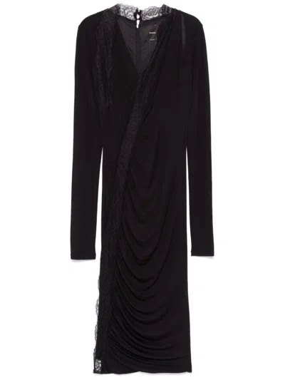 Pinko Cayenne Midi Dress In Black