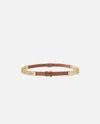 Pinko Belt With Chain Insert, 2 Cm In Brown