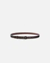 Pinko Round Enamel H2 Belt Vitello Lisciosmalto In Black