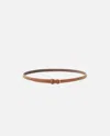 Pinko Studded Leather Belt In Brown