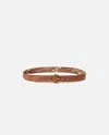 Pinko Suede Belt With Loops In Arabic-mix Gal. Gold-nikel