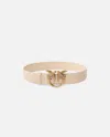 Pinko Love Birds High Leather Belt 4cm