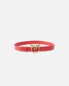 Pinko Ceinture Love Birds En Cuir 3cm In R30q