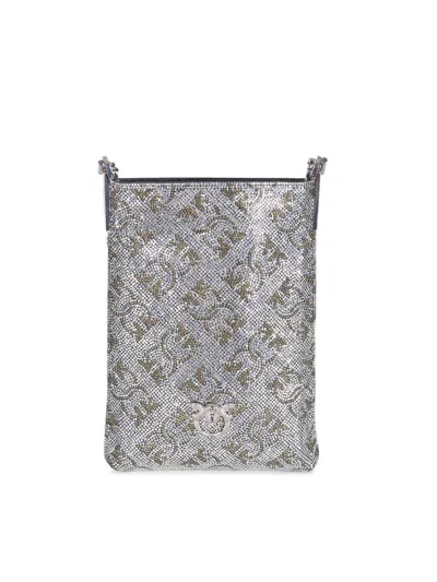 Pinko Cell Phone Holder In Gray