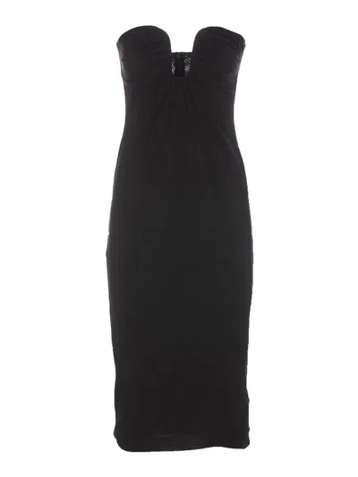 PINKO VESTIDO MIDI - NEGRO