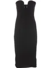 Pinko Cenerino Strapless Mini Dress In Black