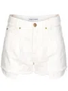 Pinko Short En Bull De Coton In White