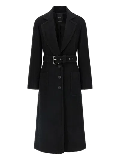 PINKO CERFOGLIO BOUCLÉ BELTED COAT