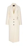 Pinko White Cerfoglio Coat In White