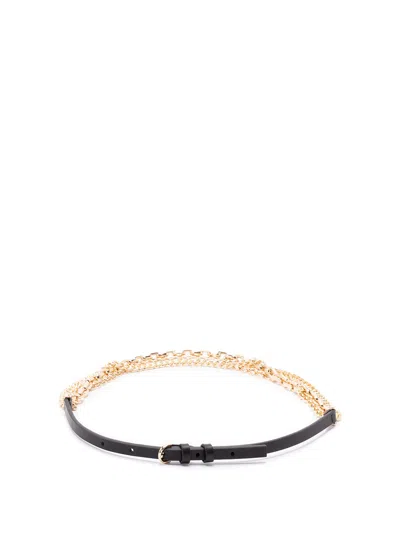 Pinko Chain Belt In Black