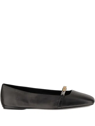 Pinko Chain-embellished Ballet Flats In Black